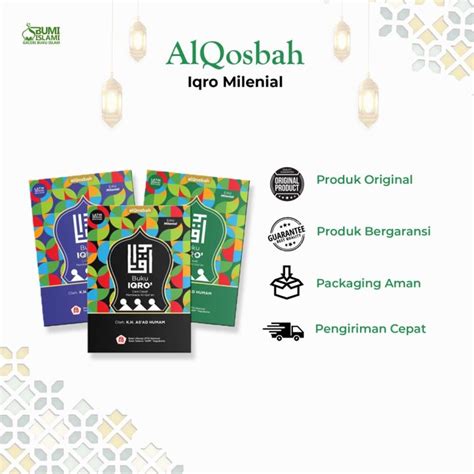 Buku Iqro Milenial Disertai Latin Cara Cepat Membaca Alquran Full Color