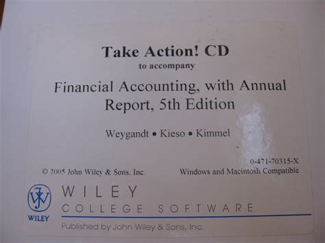 Financial Accounting With Annual Report Take Action CD ROM Weygandt