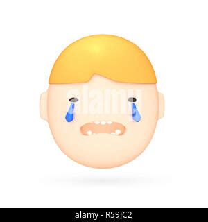 D Risa Emoticon Con L Grimas De Alegr A Feliz Emoticon De Dibujos