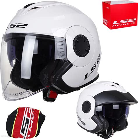 Kask motocyklowy Ls2 Verso White Of570 Otwarty Blenda Biały Opinie i