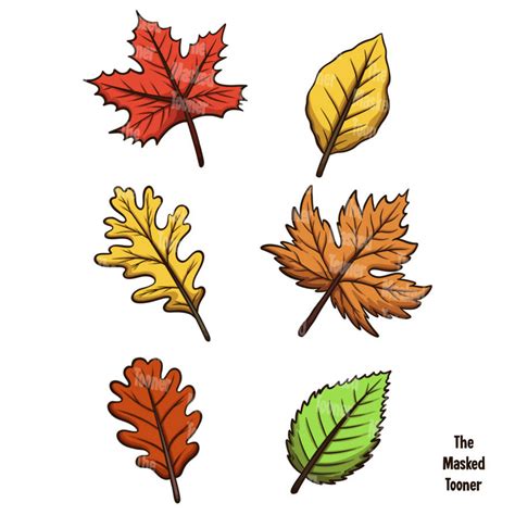 Cartoon Fall Leaves by TheMaskedTooner on DeviantArt