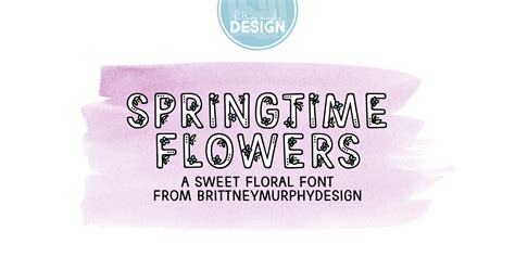 Springtime Flowers Font