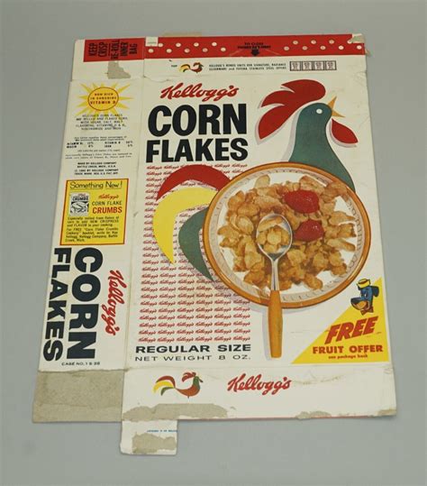 Kellogg S Corn Flakes Cereal Box Huckleberry Hound Yogi Bear