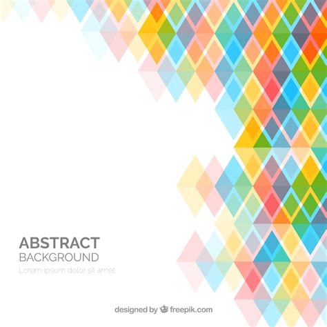 Free Vector Abstract Background With Colorful Shapes