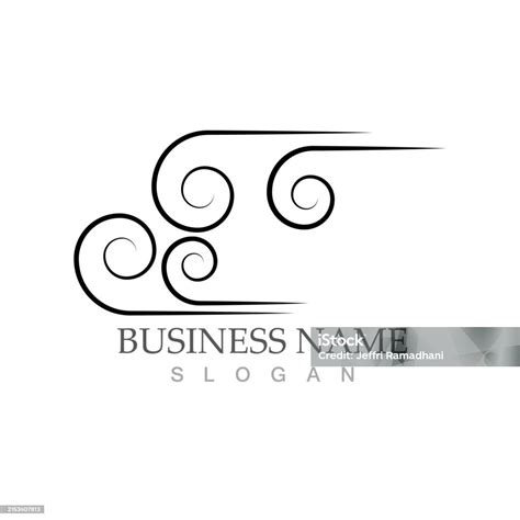 Wind Logo Symbol Vector Illustration Design Stock Illustration Download Image Now Abstract