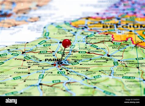 paris tourist map  res stock photography  images alamy
