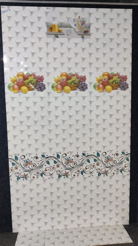 Glossy Ceramic Wall Tiles Kitchen 1x2 Feet 300x600 Mm At Rs 195 Box