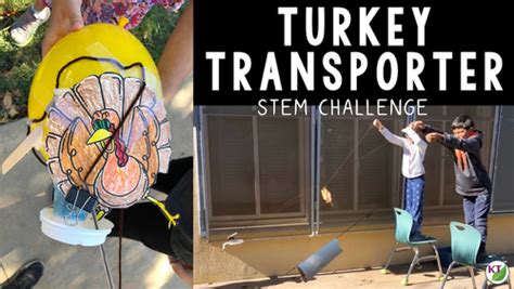 Thanksgiving STEM Challenge Video Turkey Transporter TpT