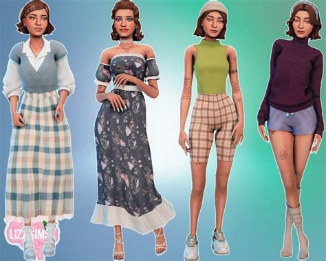 Sims Creations By Lizzisimss In Sims Mods Clothes Sims