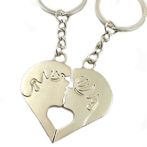 Keychain For Boyfriend Custom Metal Love Couple Key Chains Couple