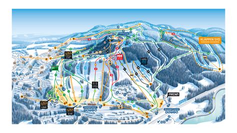 Kläppen Ski Map And Resort Information Free Piste Map