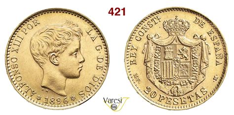 SPAGNA ALFONSO XIII 1886 1931 20 Pesetas 1896 1962 MP M Madrid