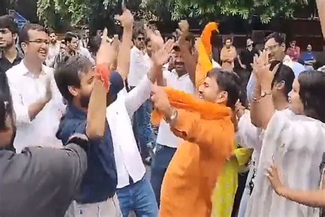 DUSU Election Results 2023 ABVP Wins Three Posts Congress Bags Vice