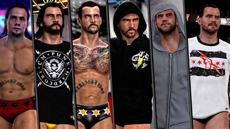 Wwe K Cm Punk Entrance Evolution In Wwe Games Svr To Wwe K