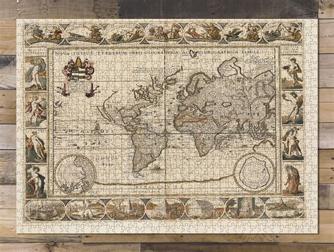 Buy 1000 Piece Jigsaw Puzzle For Adults 1680 Map World Nova Totius