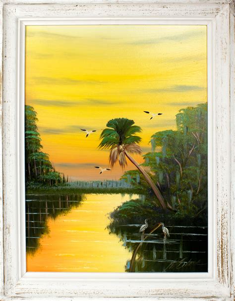 Lot Al Black Florida Highwaymen Golden Sunset