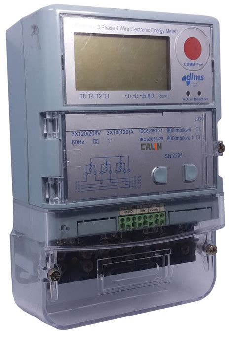 Commercial Smart Electric Meters , Automated Reading 3 Phase Power Meter Kwh