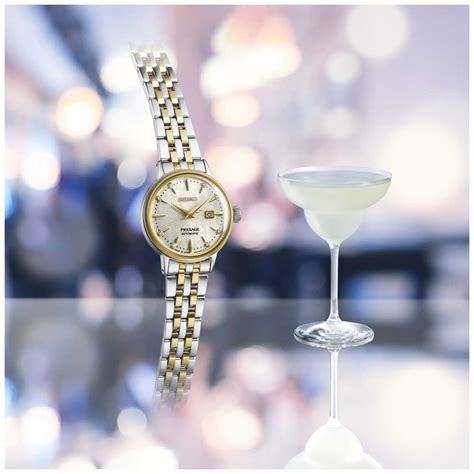 Seiko Presage Cocktail Time White Lady Diamante Torcido Mm