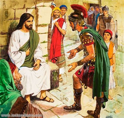 Scripture Jesus Heals The Centurions Soldier Servant Then Jesus Said