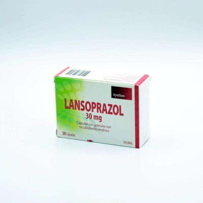 Lansoprazol 30 mg 30 Cápsulas con Gránulos con Recubrimiento Entérico