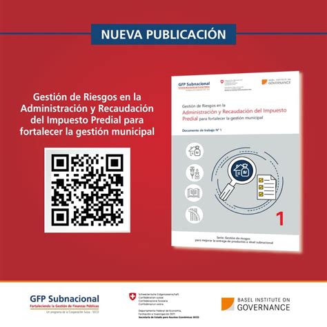 Programa Gfp Subnacional Lanza Publicaci N Sobre Gesti N De Riesgos En