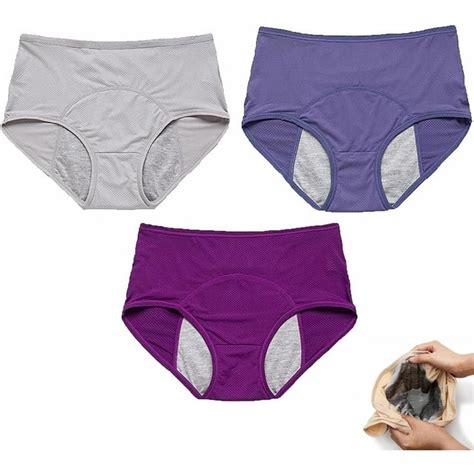 3 Pack Leakproof Ladies Underwear Everdries Leakproof Panties For Over 60s Incontinencem 8xl