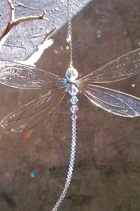 Crystal Dragonfly Hanging Crystal Suncatcher Video Video In