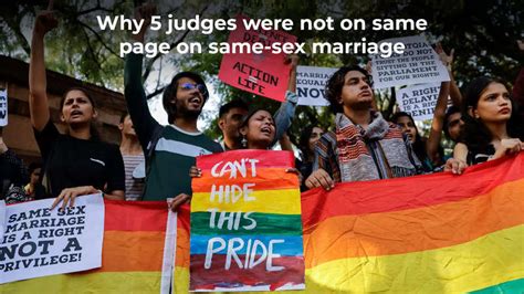 Why 5 Judges Were Not On Same Page On Same Sex Marriage India News Times Of India