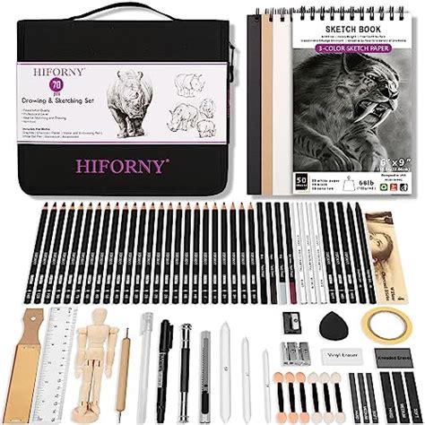 Ensemble De Dessin Hiforny De Pi Ces Kit De Fournitures D Art De