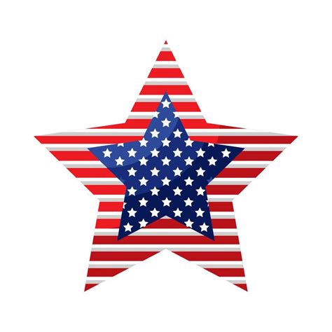 usa flag in star 12574439 Vector Art at Vecteezy