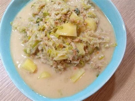 Vegane Lauch K Se Hack Suppe Von Pope Chefkoch