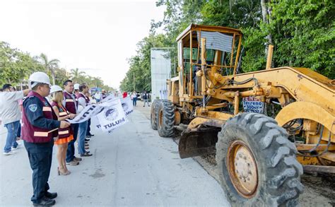 Diego Castañón pone en marcha obras en la avenida Cobá Sur