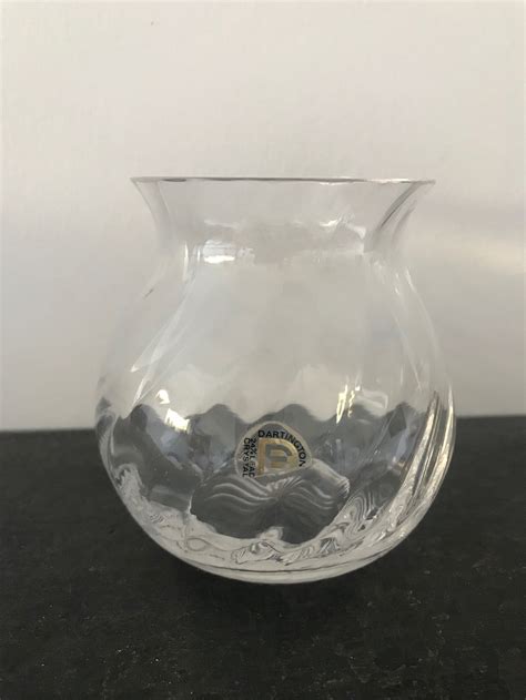 Dartington Smith Ripple Vase Frank Thrower Lead Crystal Etsy Denmark