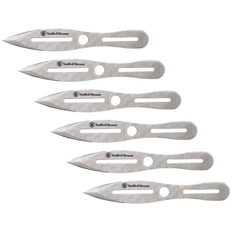 Smith And Wesson Bullseye 8 Inch Throwing Knife Set Stainless Steel