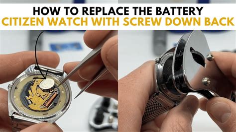 How To Replace The Battery On A Citizen Screw Down Watch Back Citizen Watch Battery