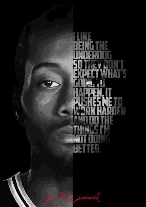 Kawhi Leonard Quote Poster Enea Kelo Paintings Prints Sports