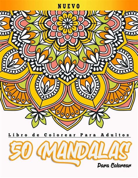 50 Mandalas Libro De Colorear Para Adultos Libro De Colorear Para