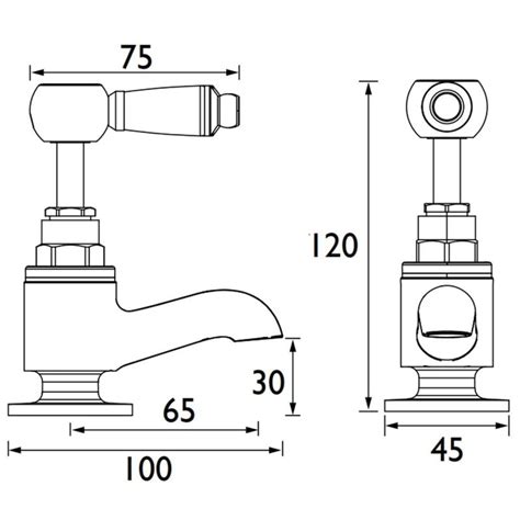 Bristan Renaissance 2 Vanity Basin Taps