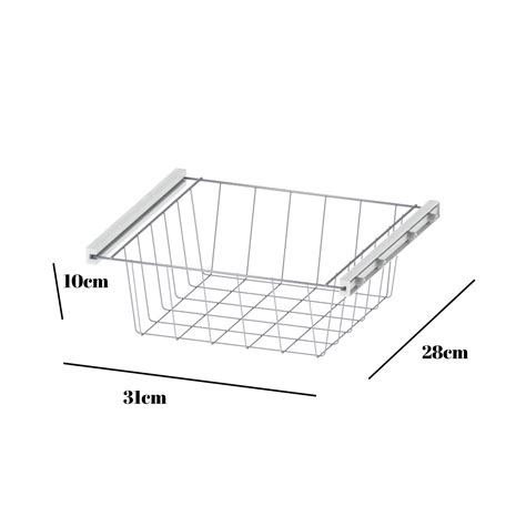 2 Gavetas Fruteira Casualle Deslizante Cromo Corred Plastica 2