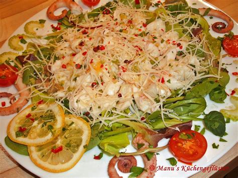 Manus Küchengeflüster Oktopus Carpaccio in Zitronenbalsam