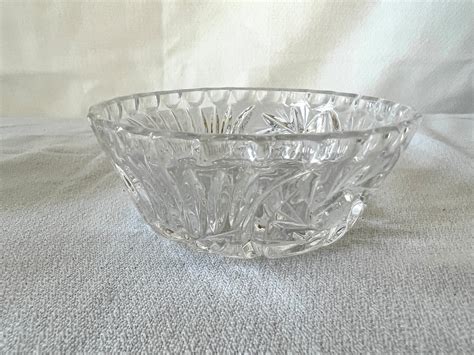 Vintage Crystal Fruit Bowl, Starburst Crystal Bowl, Vintage Hand Cut ...