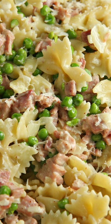 Creamy Pasta With Ham And Peas Recipe A Dish Of Daily Life Recipe