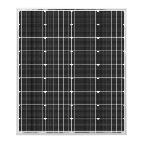 Rocksolar 100w 12v Rigid Monocrystalline Solar Panel The Home Depot