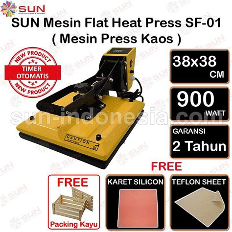 Mesin Machine Heat Press Transfer Machine Flat Heat Press