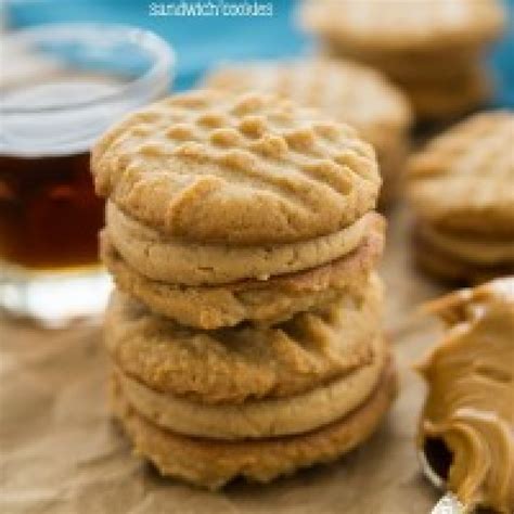 Peanut Butter Sandwich Cookies With Maple Cream Filling Recipe Just A Pinch Recipes