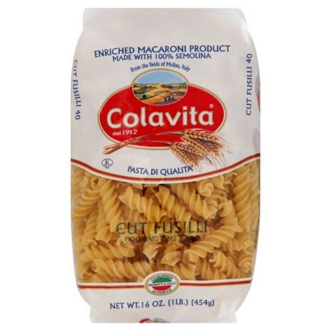 Colavita Cut Fusilli Pasta 16 Oz Kroger