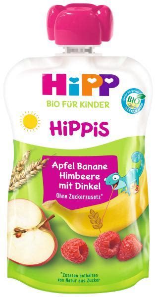 HiPP HiPPies BIO Alma banán málna teljes kiőrlésű gabonák 100 g 12