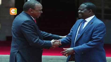 Raila Uhuru Handshake Left Ruto At Odds Youtube