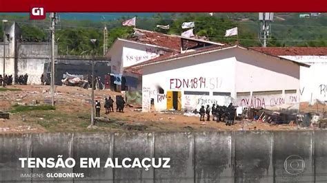 G1 em 1 Minuto Tropa de Choque da PM entra no presídio de Alcaçuz G1