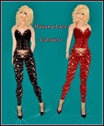 Second Life Marketplace 2 Havana Lace Bodysuits